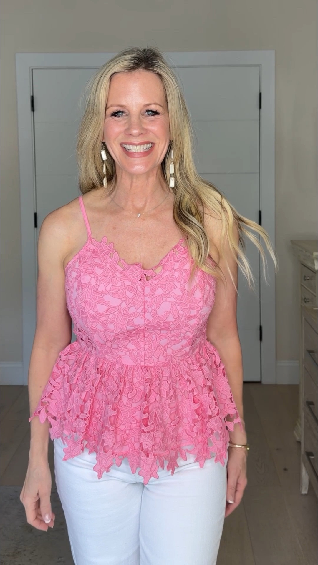 Pink is one of the hottest colors for the spring/summer season. Loving this top from Vici. Wearing a small  

#LTKTravel #LTKootd #LTKOver40