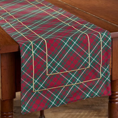Patricia Heaton Home Saint Nicholas Tartan Table Runner 13" X 54" | Target