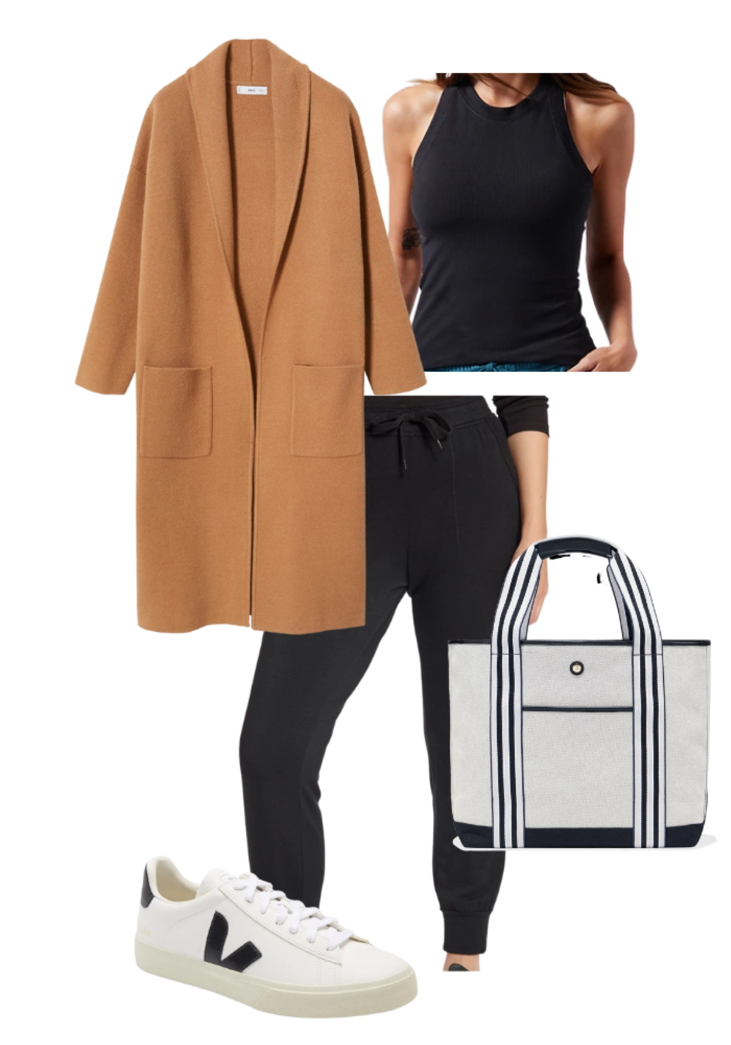 Travel outfit, long cardigan, veja sneakers 

#LTKstyletip #LTKtravel #LTKSeasonal