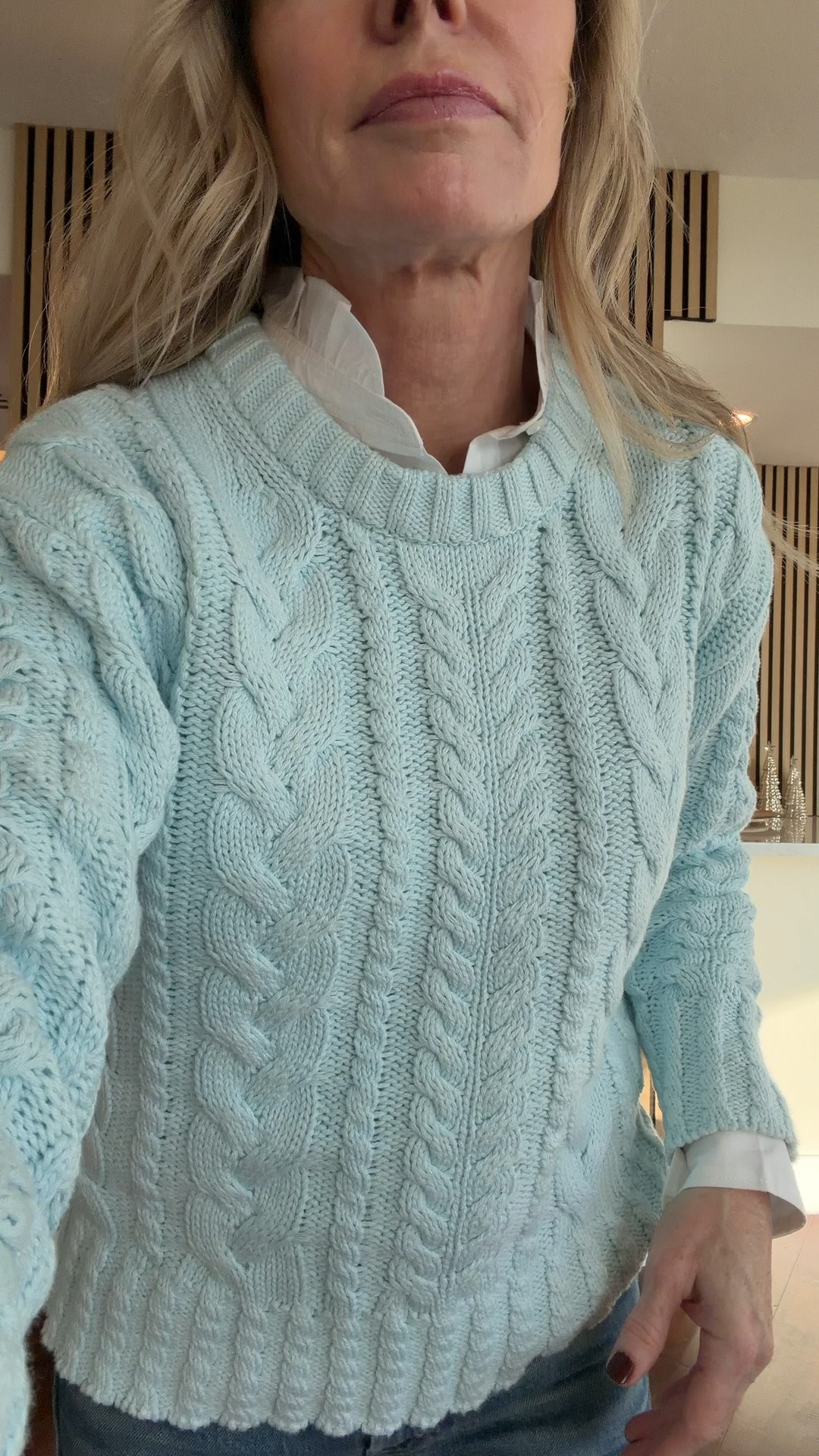 Sweaters on sale now!  These cotton cable knit sweaters come other colors too! These petite jeans, i sized down for a more fitted look at my hips!

#LTKOver40 #LTKSaleAlert #LTKFindsUnder100