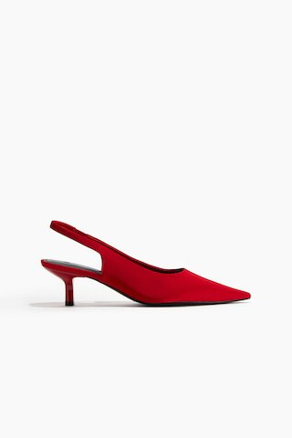 H & M - Spitze Slingpumps - Rot - Damen | H&M (DE, AT, CH, NL, FI)