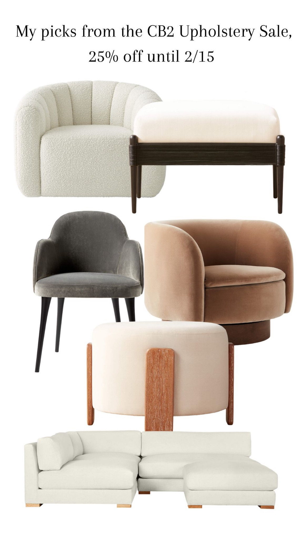 My picks from the CB2 Upholstery Sale, 25% off until 2/15 

#LTKhome #LTKstyletip #LTKSale