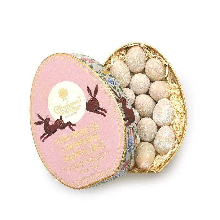 Charbonnel et Walker Pink Marc de Champagne Egg Shaped Truffles | Williams-Sonoma