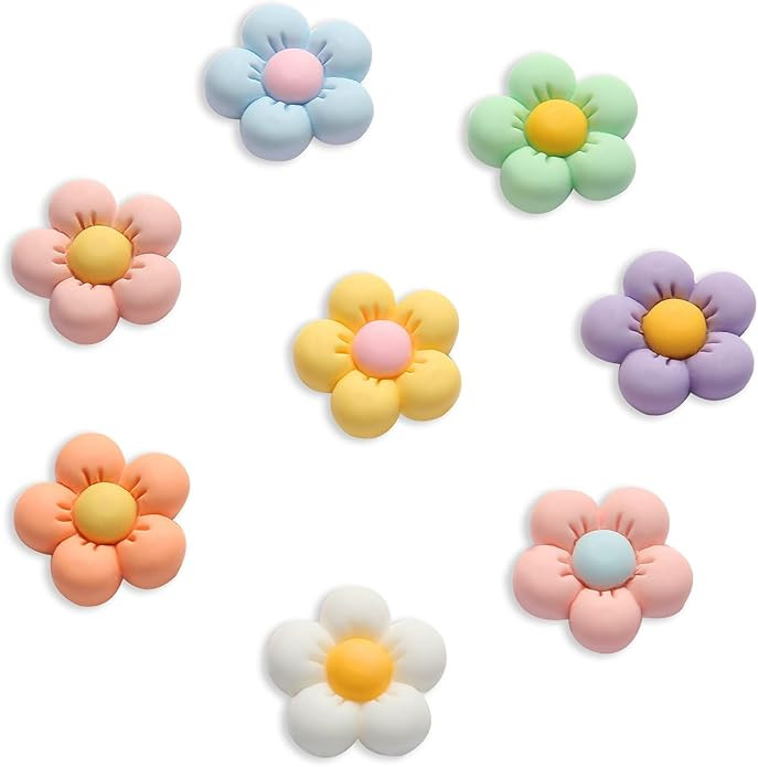 Flower Shoe Charms for Girls, Cute Bow Accessories for Clog Sandals, Decoration for Women, DIY Pa... | Amazon (US)