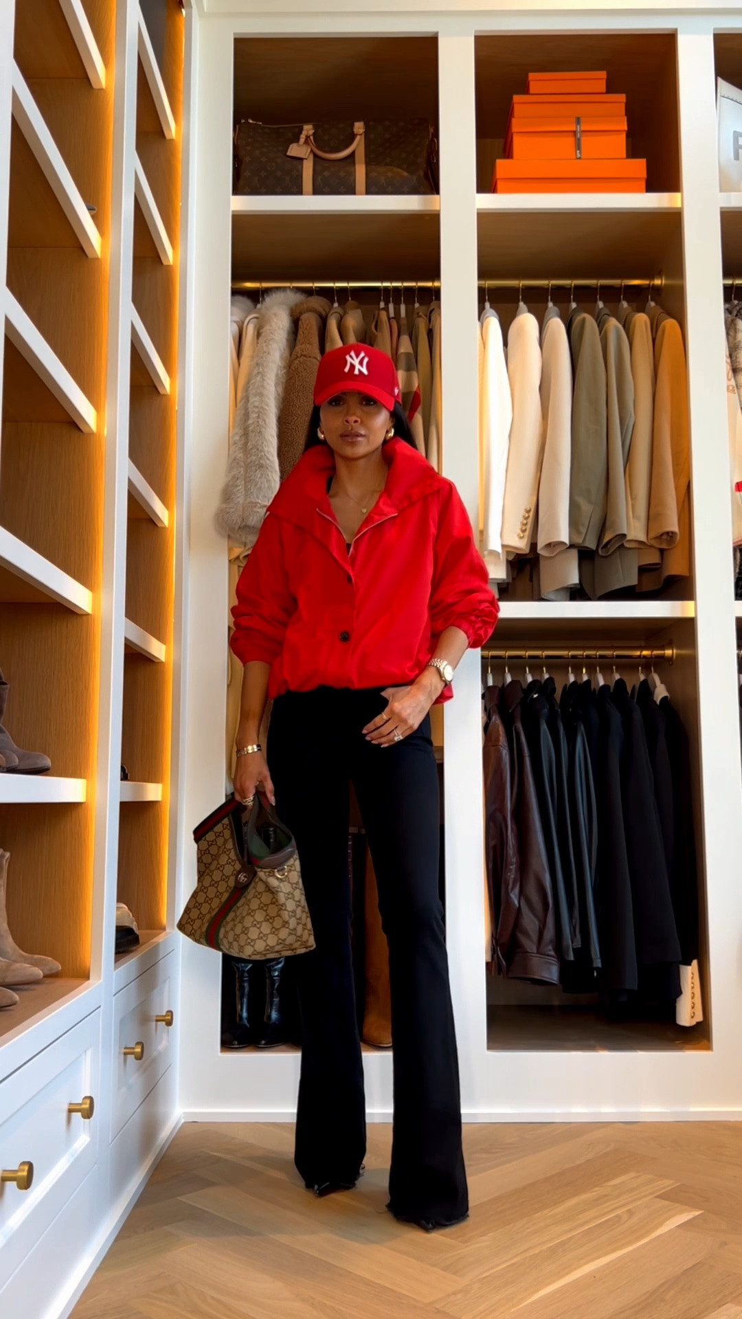The most chic fall  jackets from Amazon that truly look and feel designer. I love finding statement pieces like these that instantly elevate a simple denim outfit. The bright red high neck bomber with chic black button details makes such a statement, instant favs.

Red Jacket - wearing an XS
VB Beverly Jeans - wearing 24, runs TTS

#LTKOver40 #LTKSeasonal #LTKootd