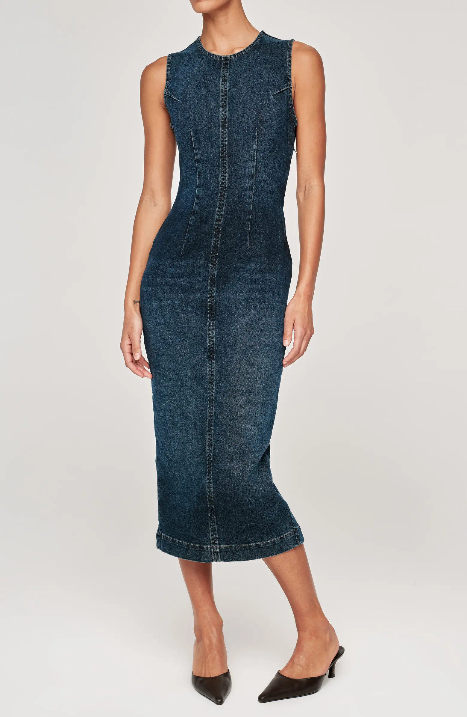 DL1961 Esme Sleeveless Denim Midi Dress | Nordstromrack | Nordstrom Rack