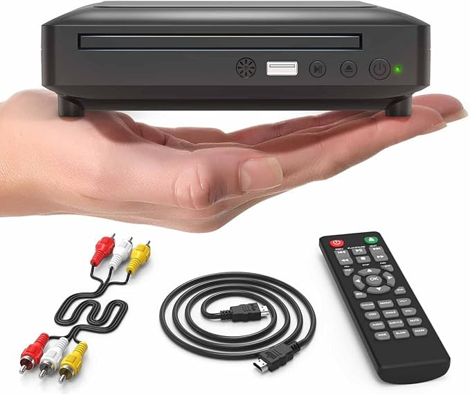 Ceihoit Mini HD DVD Player, CD Players for Home, DVD Players for TV, HDMI and RCA Cable Included,... | Amazon (US)