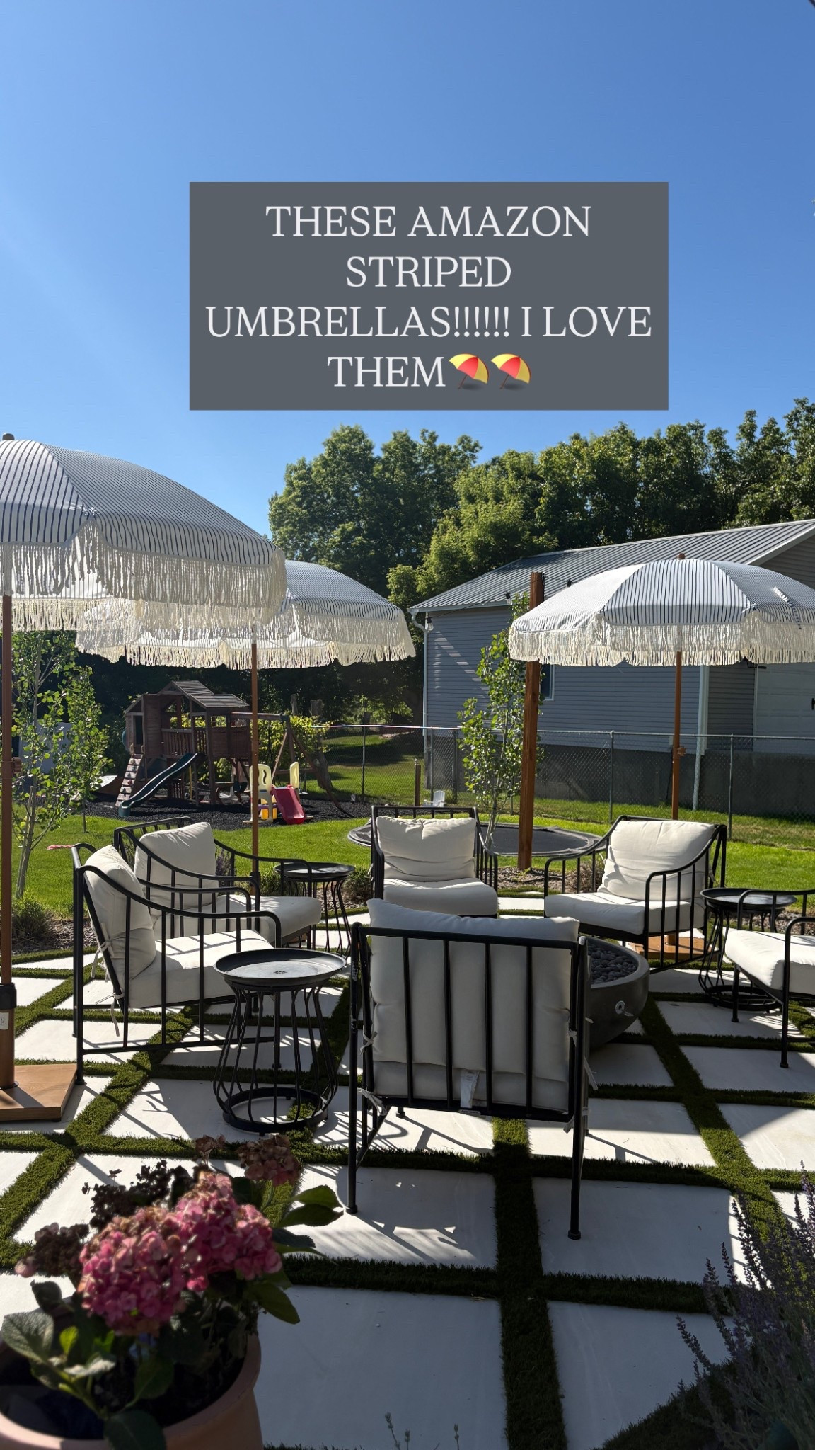 I should have bought these years ago!! These Amazon umbrellas and stands look designer but don’t break the bank 😍 we’ve had these Walmart chairs for 3 years, leave them out all winter, and they still look amazing! As of posting this, they are also on sale. Comment LINKS I’ll send you every thing 💘 now excuse me while this preggo lady enjoys her new shady patio!!

Follow for more home inspo @idahomerealestate @idahomerealestate @idahomerealestate 

Helping you find home 🏡
Brandon & Jess DesFosses
Pocatello, ID Realtors
(208) 241-6205

@heypoky @idahomerealestate 
Brokered by Premier Properties Real Estate Co.

Helping you find home 🏡
Brandon & Jess DesFosses
Pocatello, ID Realtors
(208) 241-6205

@heypoky @idahomerealestate 
Brokered by Premier Properties Real Estate Co. 

#LTKSummerEdit #LTKHome #LTKSeasonal