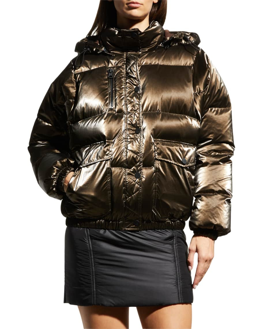 Blanc Noir Mont Blanc Hooded Puffer Jacket | Neiman Marcus