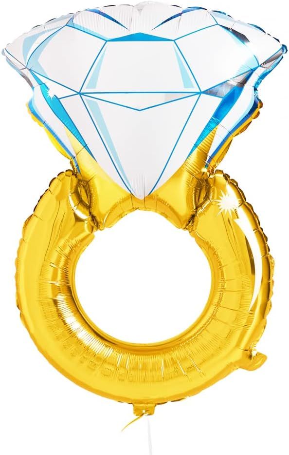 xo, Fetti XL Diamond Ring Engagement Balloon - 40", 1 pc | Bachelorette Party Decorations, Bridal... | Amazon (US)