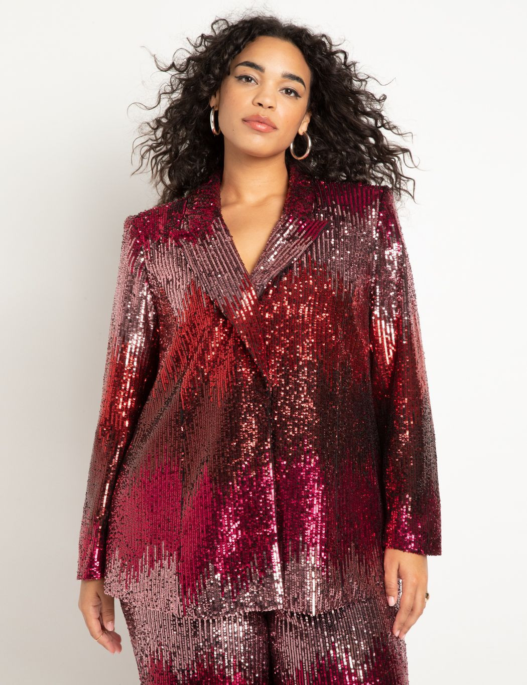 Patterned Sequin Blazer | Eloquii