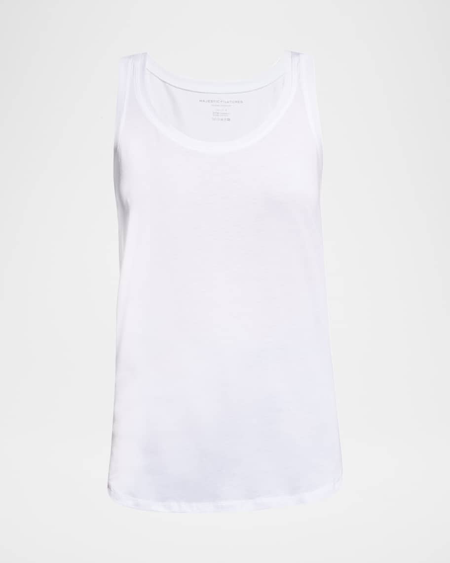 Lyocell Cotton Tank Top | Neiman Marcus