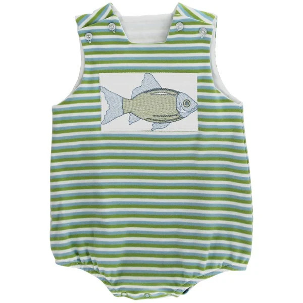 Fish Fry - Boys Knit Infant Bubble | The Bailey Boys