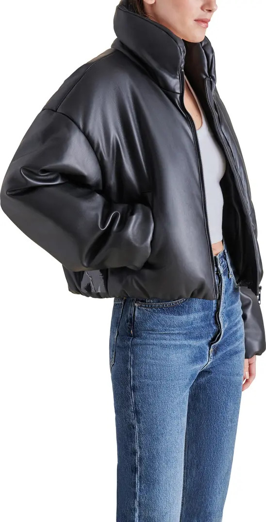 Stratton Faux Leather Puffer Jacket | Nordstrom