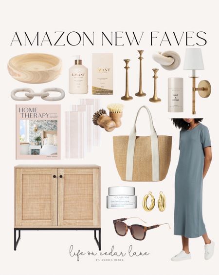 Amazon New Faves - check out what we’re loving on Amazon this week! So many cute home decor and fashion finds! This beach bag is so cute and the strap comes in a few colors! Love this cabinet for an entryway! 

#amazonhome #amazonfashion #amazondecor 

#LTKsalealert #LTKover40 #LTKhome