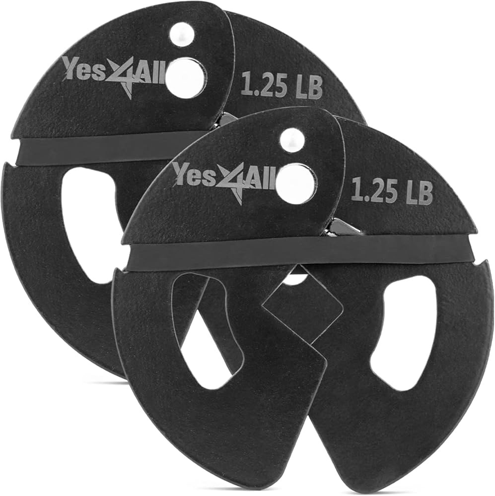 Yes4All 1.25Lb Dumbbell Fractional Weight Plates 2 Pieces/4 Pieces - Designed For Dumbbell Traini... | Amazon (US)
