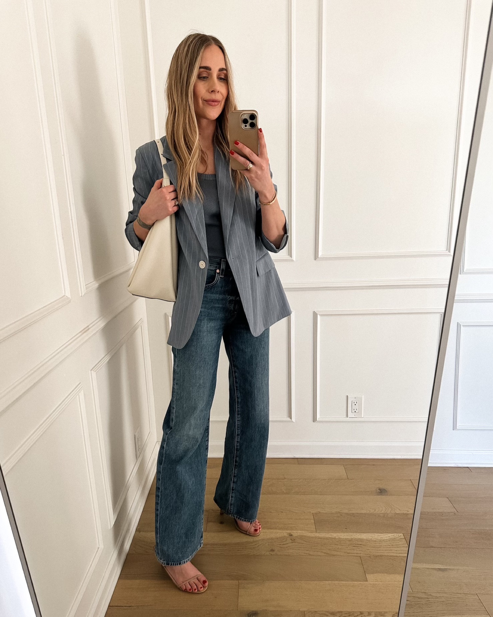Wearing a 4 in the blazer 

#LTKover40 #LTKworkwear #LTKstyletip