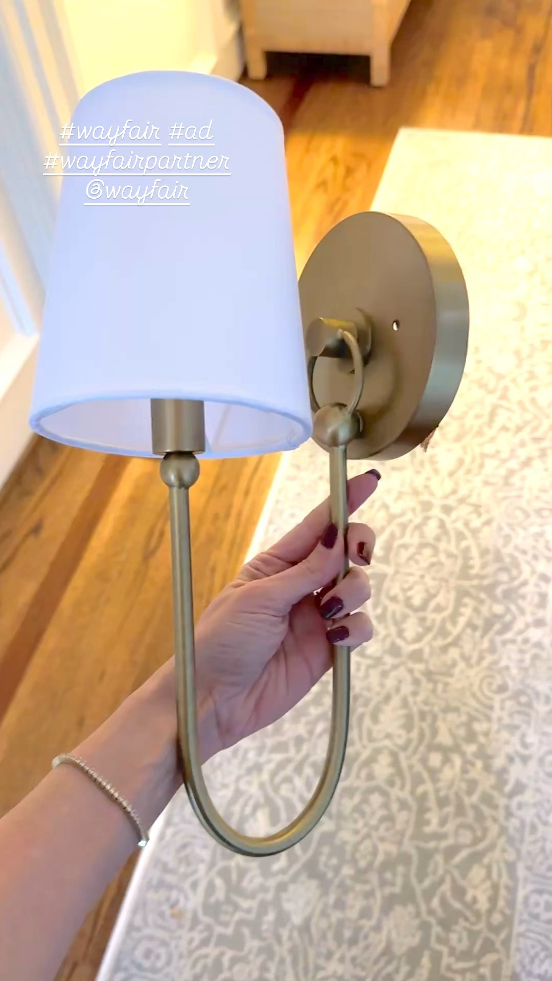 My gorgeous new sconces are under $100! Amazing luxe look at a great price! Also come in black 😍 #wayfair #ad #wayfairpartner @wayfair 

#LTKFindsUnder100 #LTKSaleAlert #LTKHome