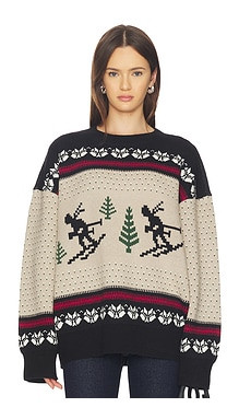 Lovers and Friends Theo Fairisle Sweater in Brown & Camel Multi from Revolve.com | Revolve Clothing (Global)