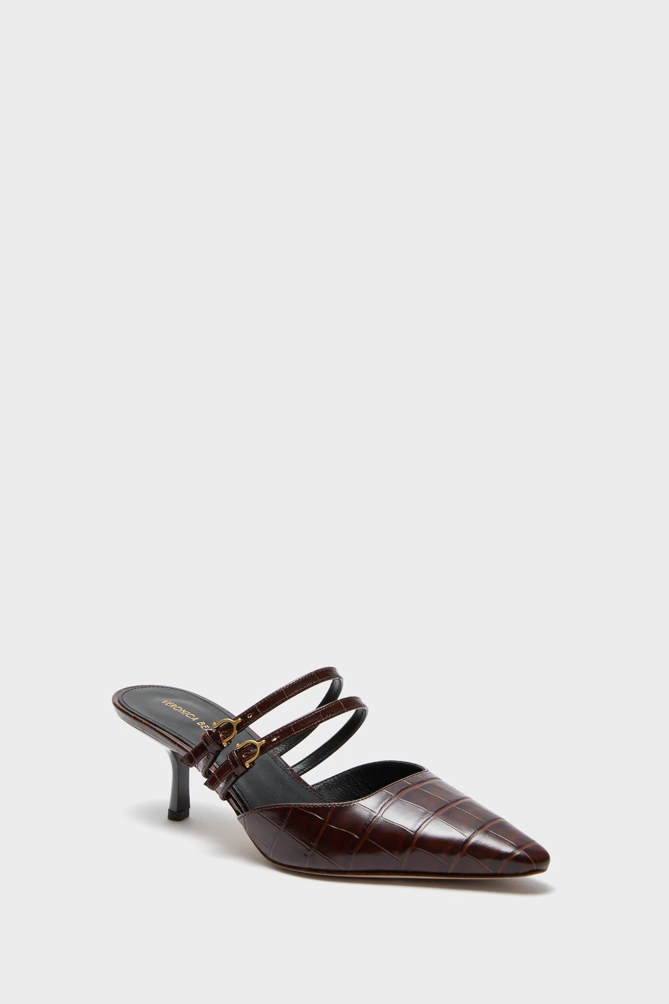 Chocolate Croc Corrie Heels | Tuckernuck (US)