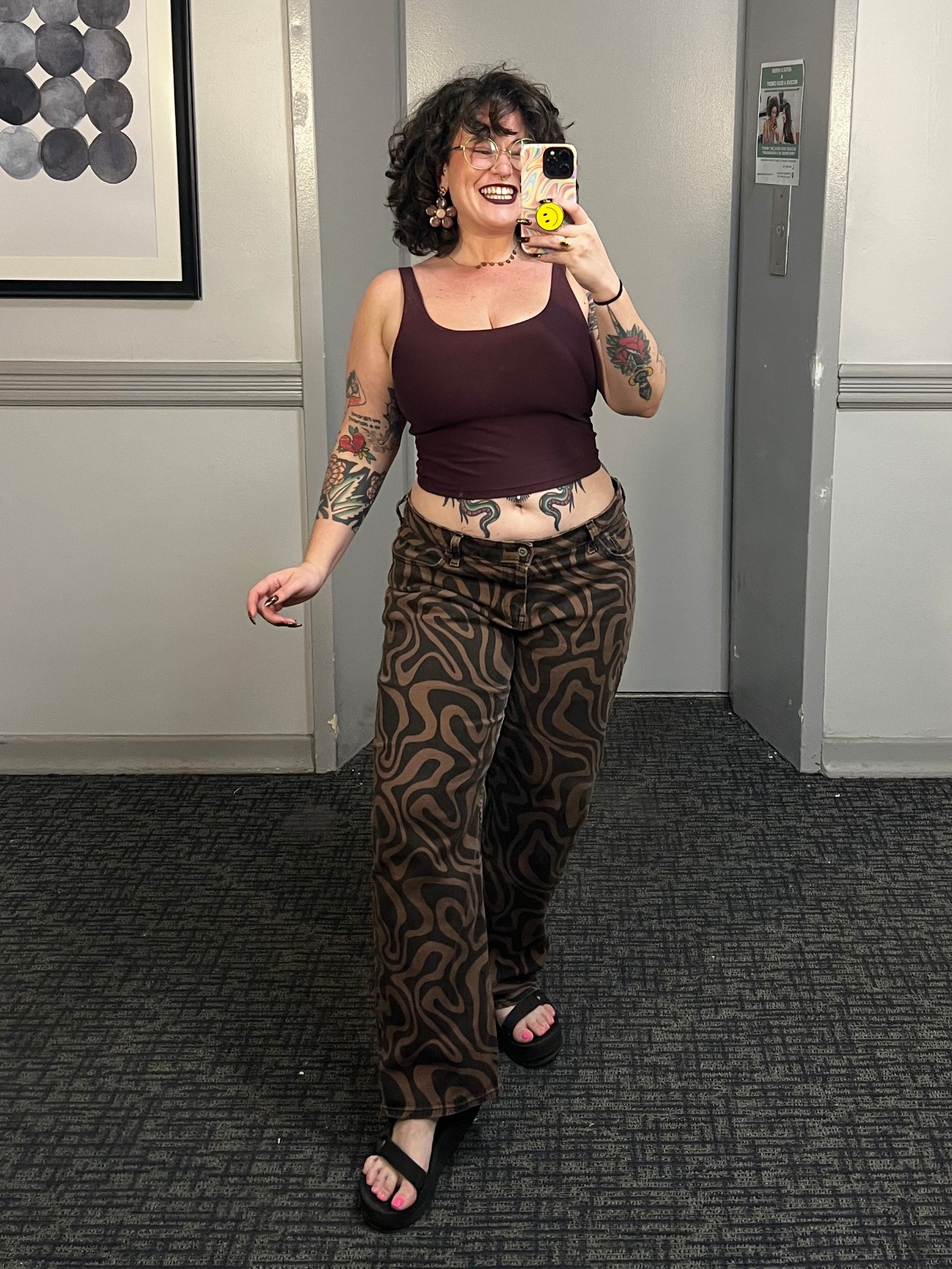 lipstick is menagerie cosmetics and earrings are @yourpalkal, pants are hollister but from several years ago, idk if they still have them 🙈

#LTKStyleTip #LTKMidsize #LTKFindsUnder50