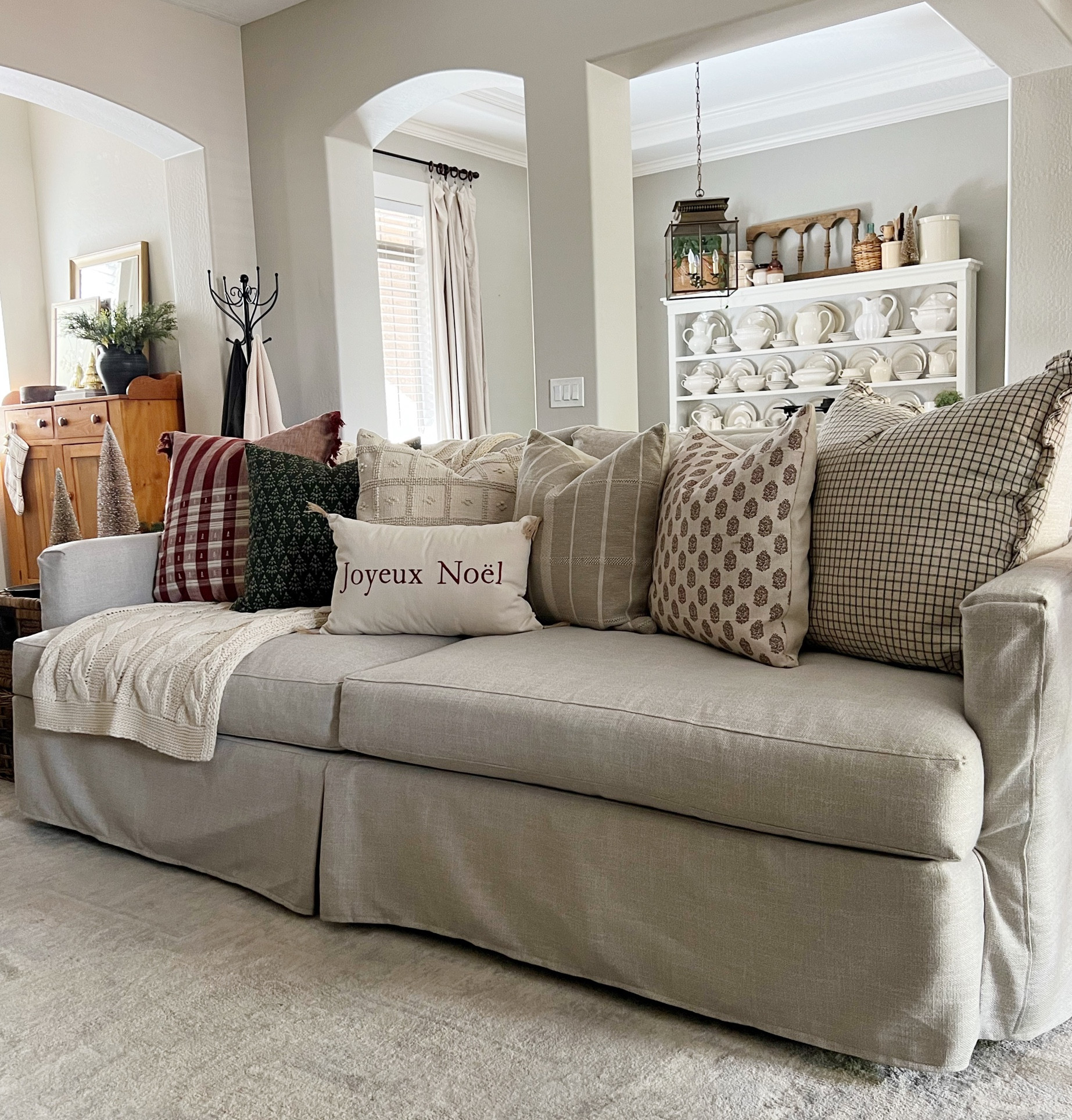 Currently on sale- my slipcovered sofa, the Kian 94” from Wayfair! Couch, Living room, family room, den, modern farmhouse, cottage, throw pillow, knitted throw blanket, holiday decor, Christmas decorating, pottery barn, transitional, contemporary, Wayfair, Studio McGee, Threshold, Target, furniture 


#LTKSeasonal #LTKsalealert #LTKhome