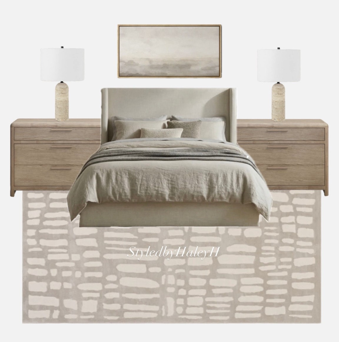You guys I’m starting to create my own home decor collages :) 

Neutral bedroom room decor 
Stone lamps neutral sheets oversized nightstands and neutral accents rh bedroom vibes 

I still need to improve but it was fun to make :)

I tagged amazon and wayfair items for convenience 

#LTKHome