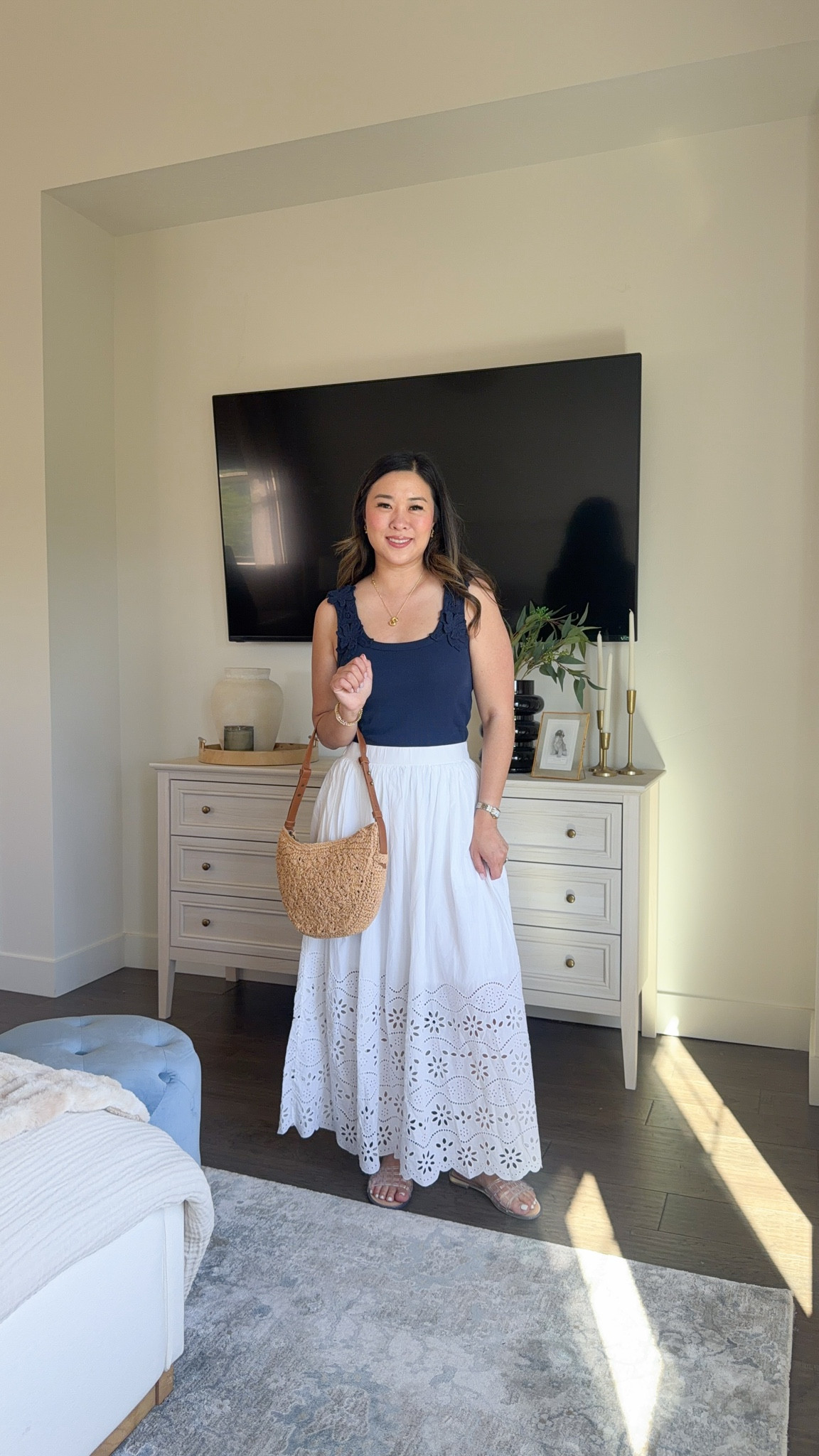 Macys summer outfit // white maxi skirt // beach vacation

#LTKootd #LTKSeasonal #LTKPetite