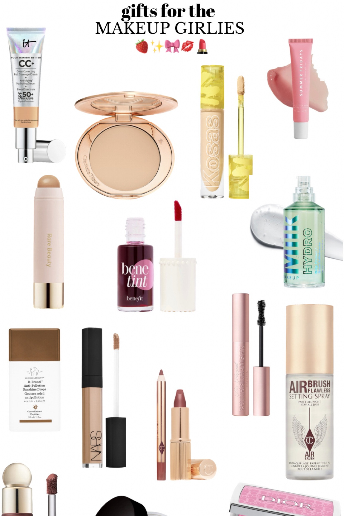 makeup favs that i use & love!! all of these would be amazing gifts this christmas 🤍 

#LTKHoliday #LTKCyberWeek #LTKGiftGuide