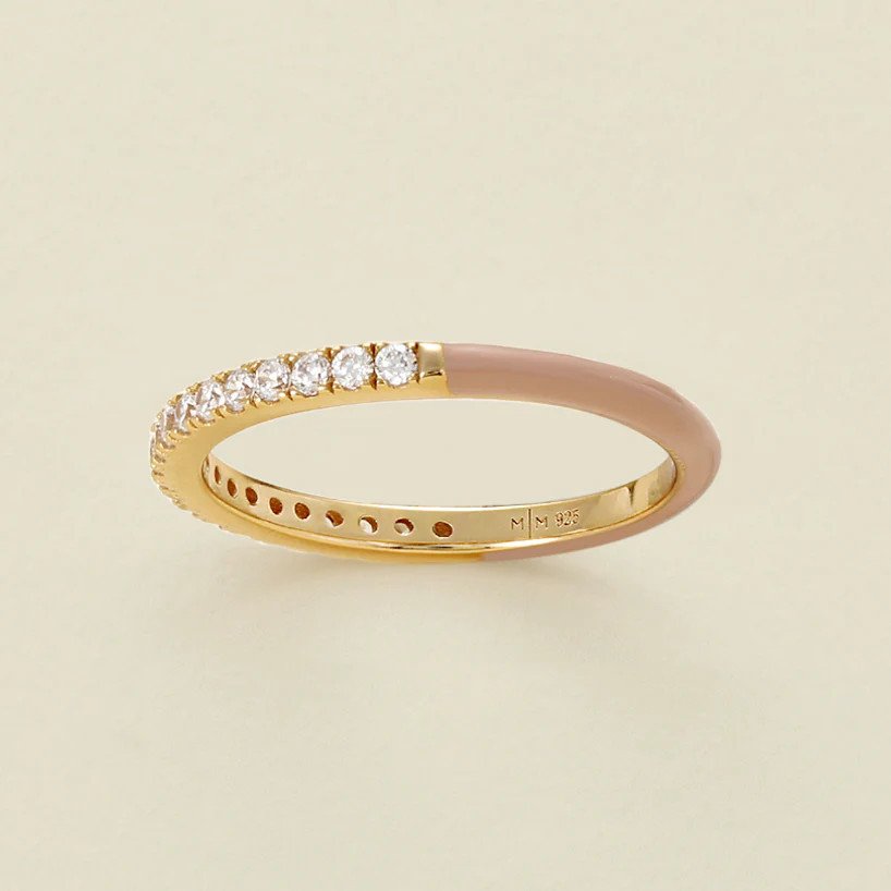 CZ Enamel Ring | Made by Mary (US)