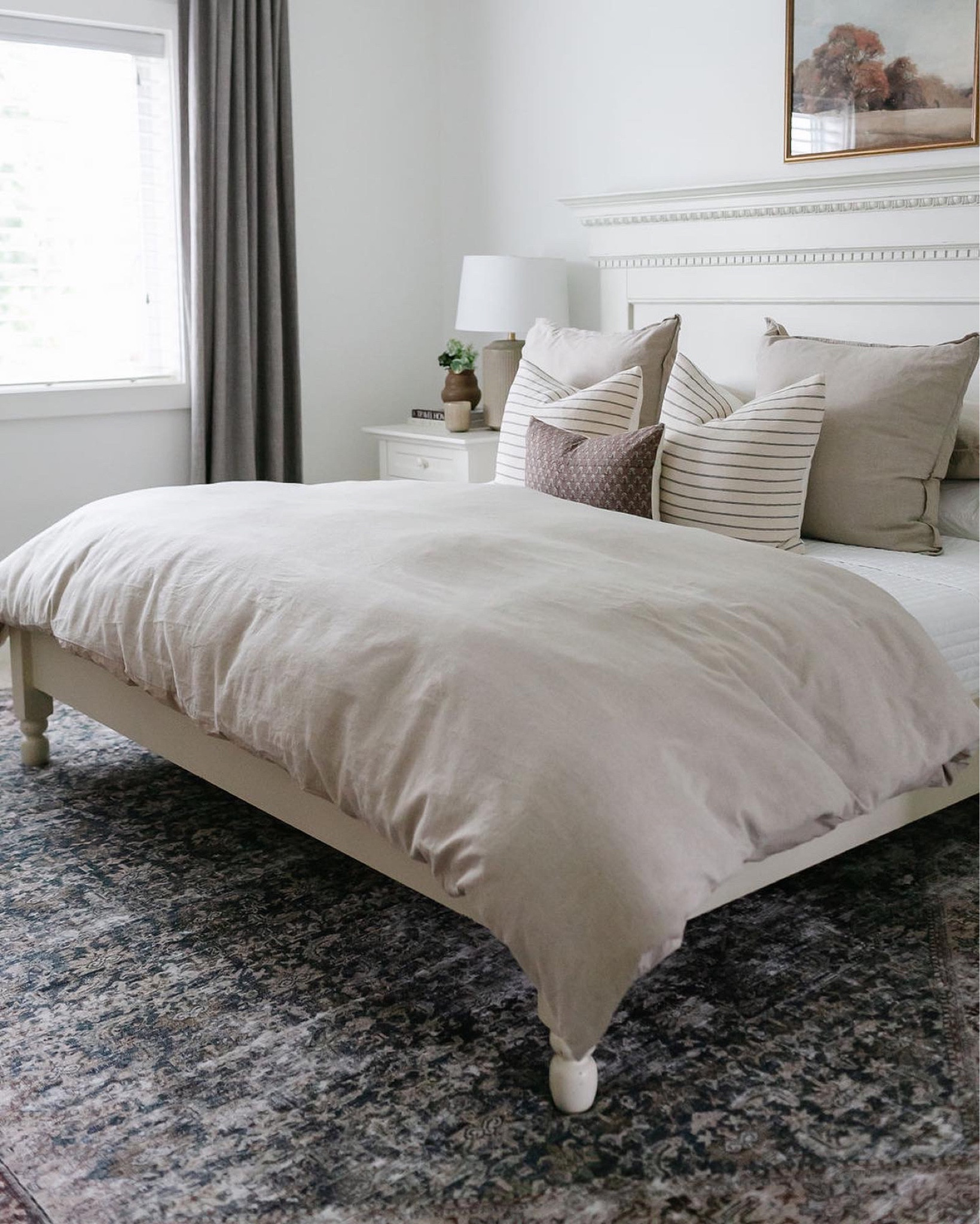 Duvet cover, quilt, throw pillows, sheet set, vintage rug, Pottery Barn drapes 

#LTKstyletip #LTKsalealert #LTKhome