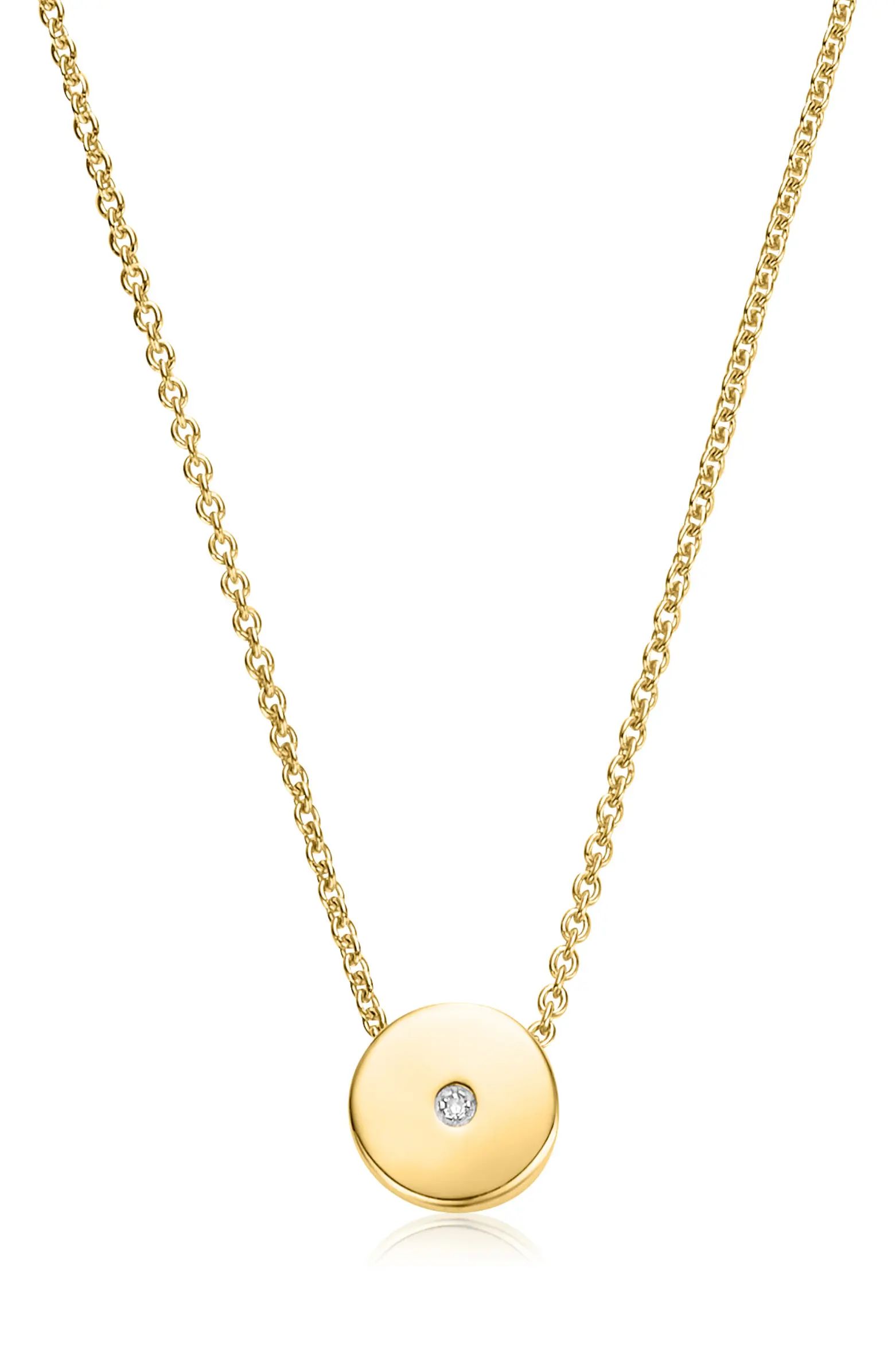 Linear Solo Diamond Pendant Necklace | Nordstrom