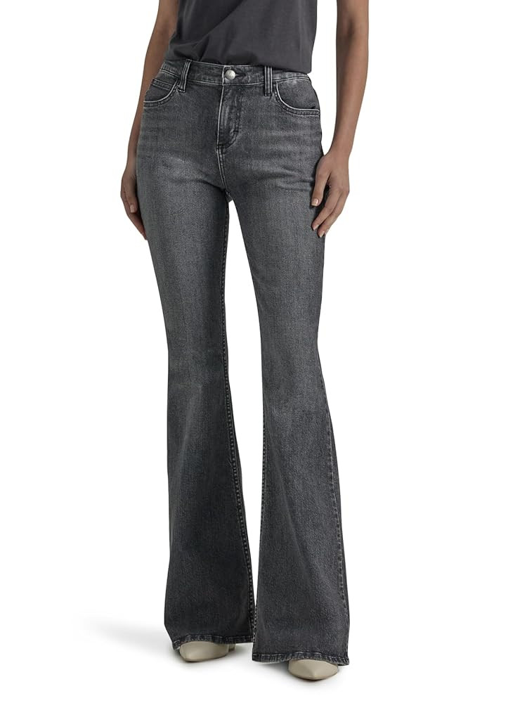 Lee Women's Legendary Mid Rise Flare Jean | Amazon (US)