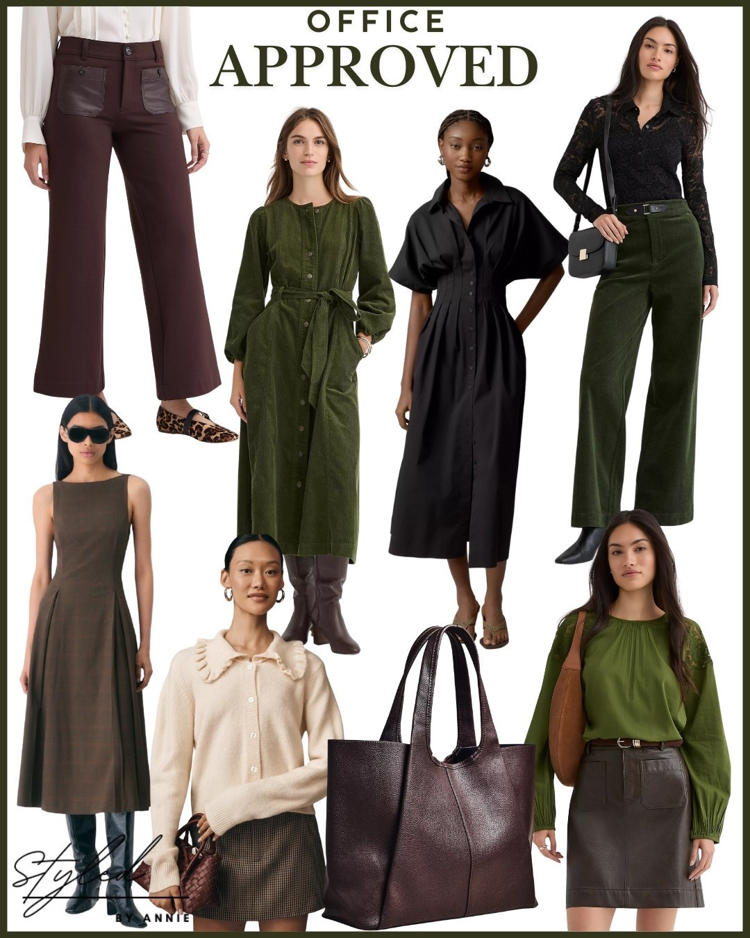 The Fall Workwear Edit! 💼👠

Shop these office-friendly looks to spice up your 9-5!!

#workwear #fall #fallclothes #workclothes #internship #worktote #workshoes #fallworkwear #cardigan #sweater #jeans #mididress #midiskirt #businesscasual #smartcasual #workappropriate #officeoutfit #officeapproved

#LTKStyleTip #LTKU #LTKWorkwear