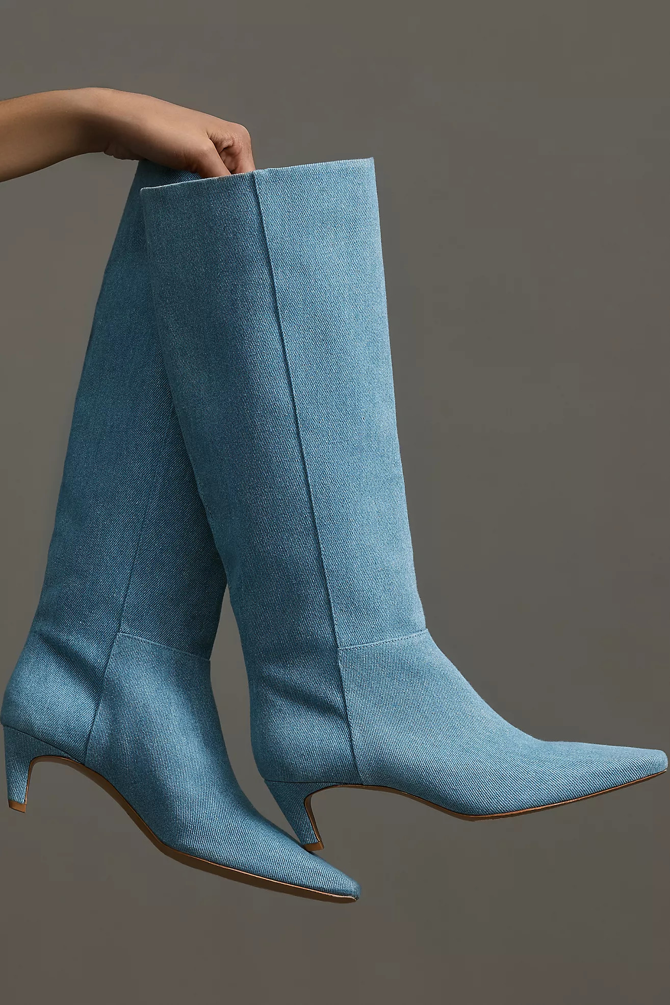 Reformation Remy Kitten-Heel Knee Boots | Anthropologie (US)