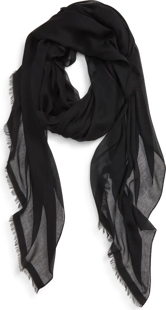 Modal & Silk Stripe Scarf | Nordstrom