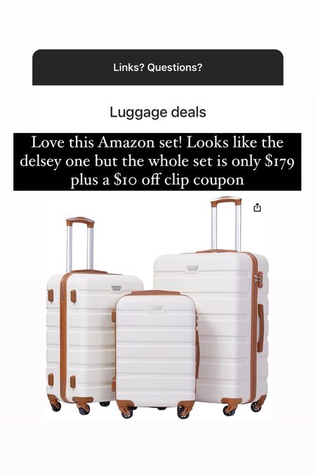 Amazon luggage set 

#LTKGiftGuide #LTKSeasonal #LTKtravel