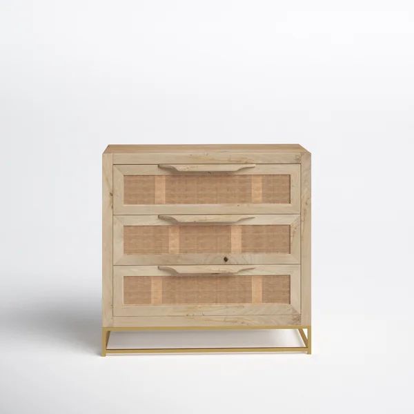 Leanne 3 Drawer 30'' W Solid Wood Dresser | Wayfair North America