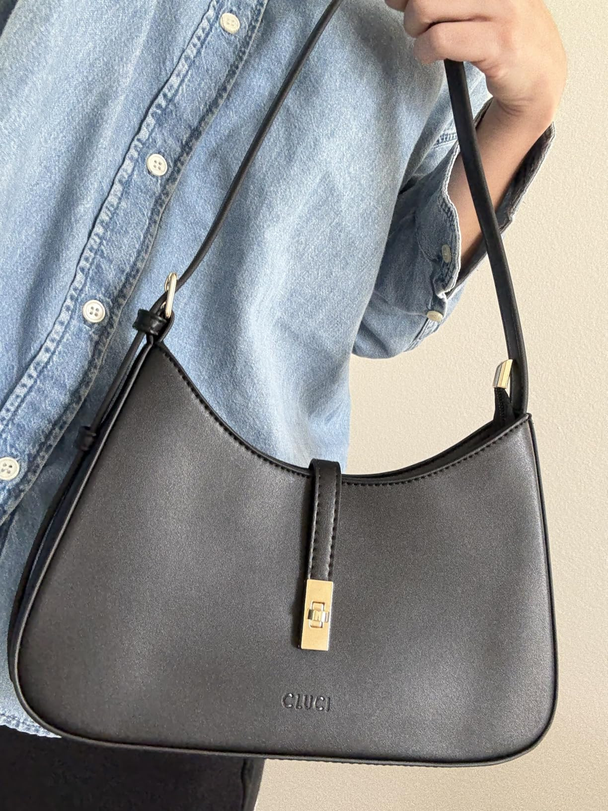 CLUCI Shoulder Bag for Women, Purses for Women, Handbag Hobo Bags Vegan Leather Crossbody Purse w... | Amazon (US)