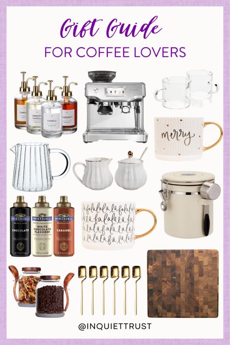 Here's a gift guide for coffee lovers in your life!
#coffeeadict #gifideas #kitchenessential #splurgegifts

#LTKstyletip #LTKHoliday