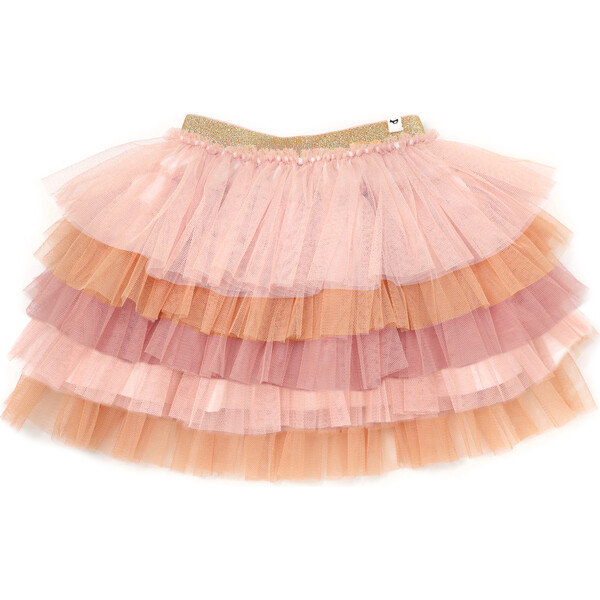 Gold Band Layered Frill Tutu Skirt, Multicolors | Maisonette