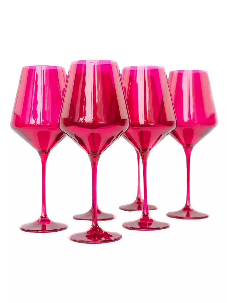Estelle Colored Glass Hand-Blown Wine Glass 6-Piece Set | Saks Fifth Avenue