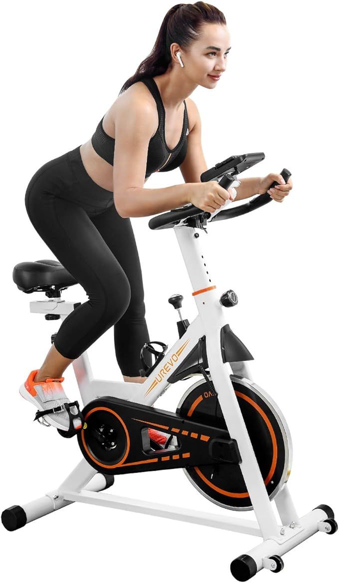 UREVO Indoor Cycling Bike Stationary,Exercise Bike Workout Bike,Fitness Bikes for Home Cardio Wor... | Amazon (US)