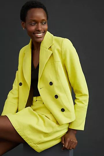 Maeve Cropped Peacoat | Anthropologie (US)