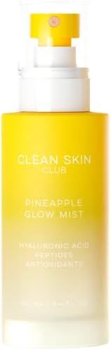 Clean Skin Club Pineapple Glow Mist | Hyaluronic Acid + Peptides | Papaya + Coconut Extracts | Hy... | Amazon (US)