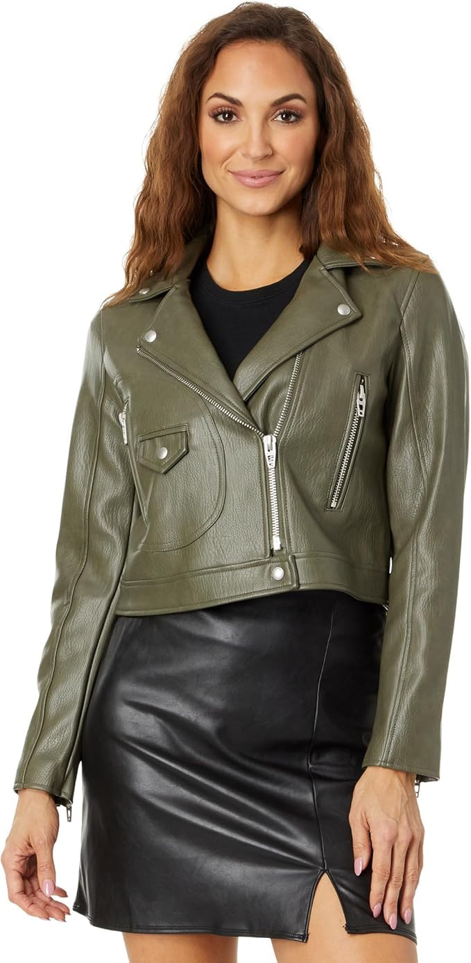 [BLANKNYC] Womens Women's Vegan Leather Moto Jacket | Amazon (US)