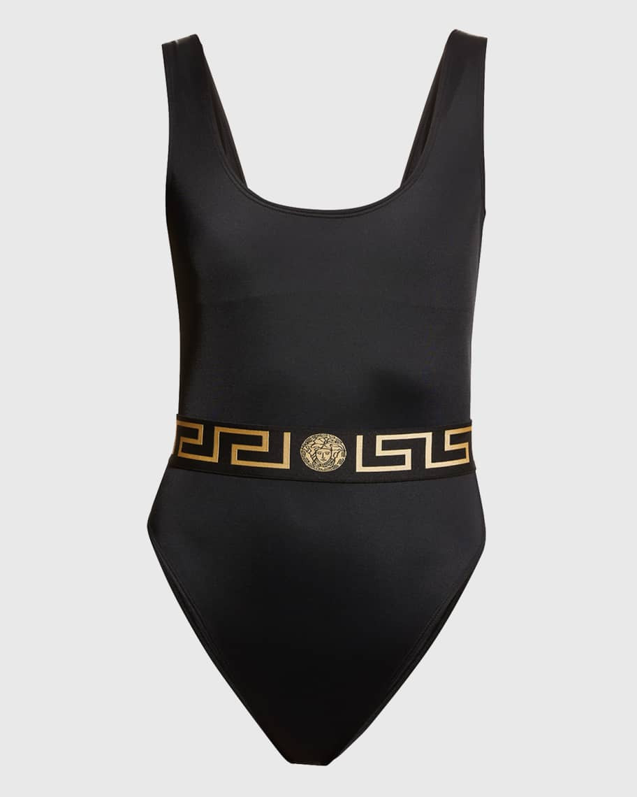 Versace Greca One-Piece Swimsuit | Neiman Marcus