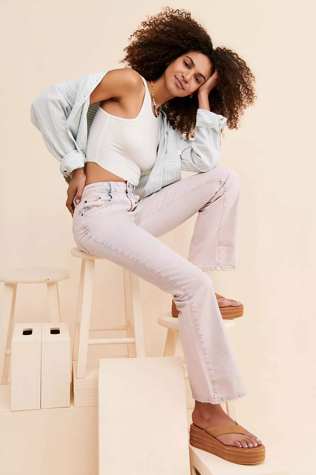 One Teaspoon Charlie High Rise Flare Jeans | Free People (Global - UK&FR Excluded)