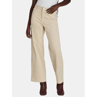 Time and Tru Women’s High Rise Corduroy Wide Leg Pants, Available in 28" and 30" Inseams, Sizes... | Walmart (US)