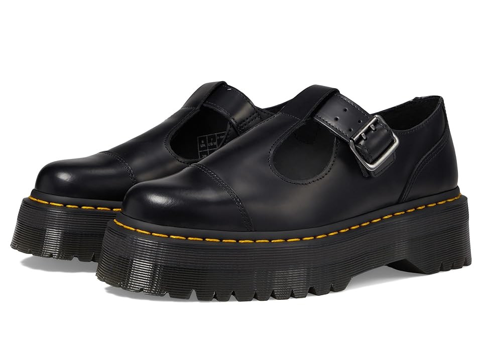 Dr. Martens Bethan Women's Shoes Black Polished Smooth : UK 8 (US Women's 10) M, Leather | Zappos